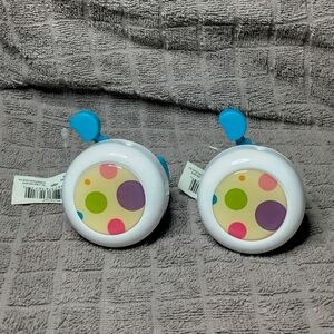 Lot 2 PACIFICCYCLE Polkadot Kids Bike Bell Ring Circles Dots